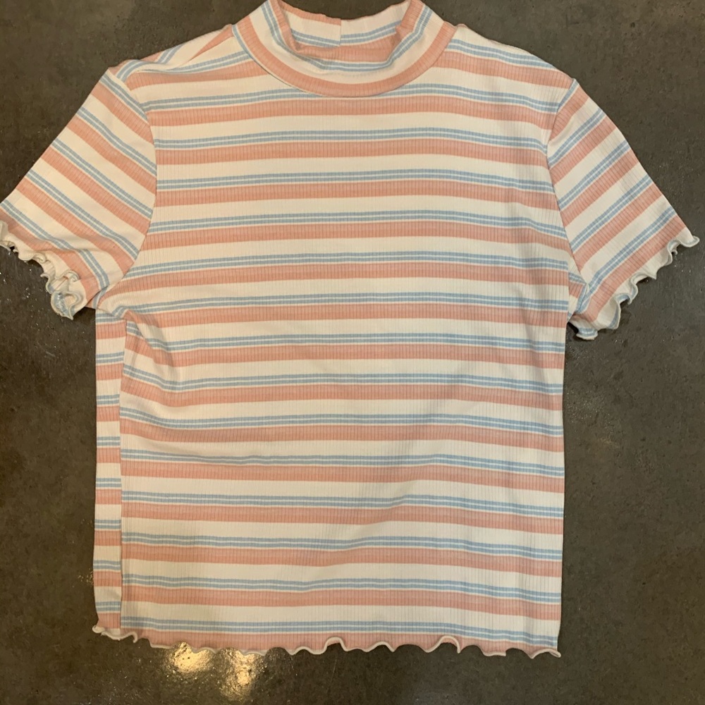 Candies crop top mock neck